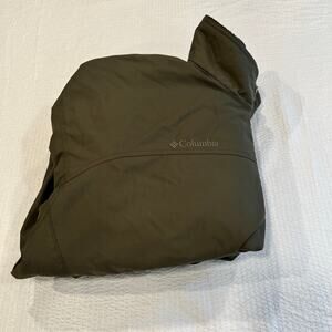 Columbia men Olive green bomber puffer jacket XL
